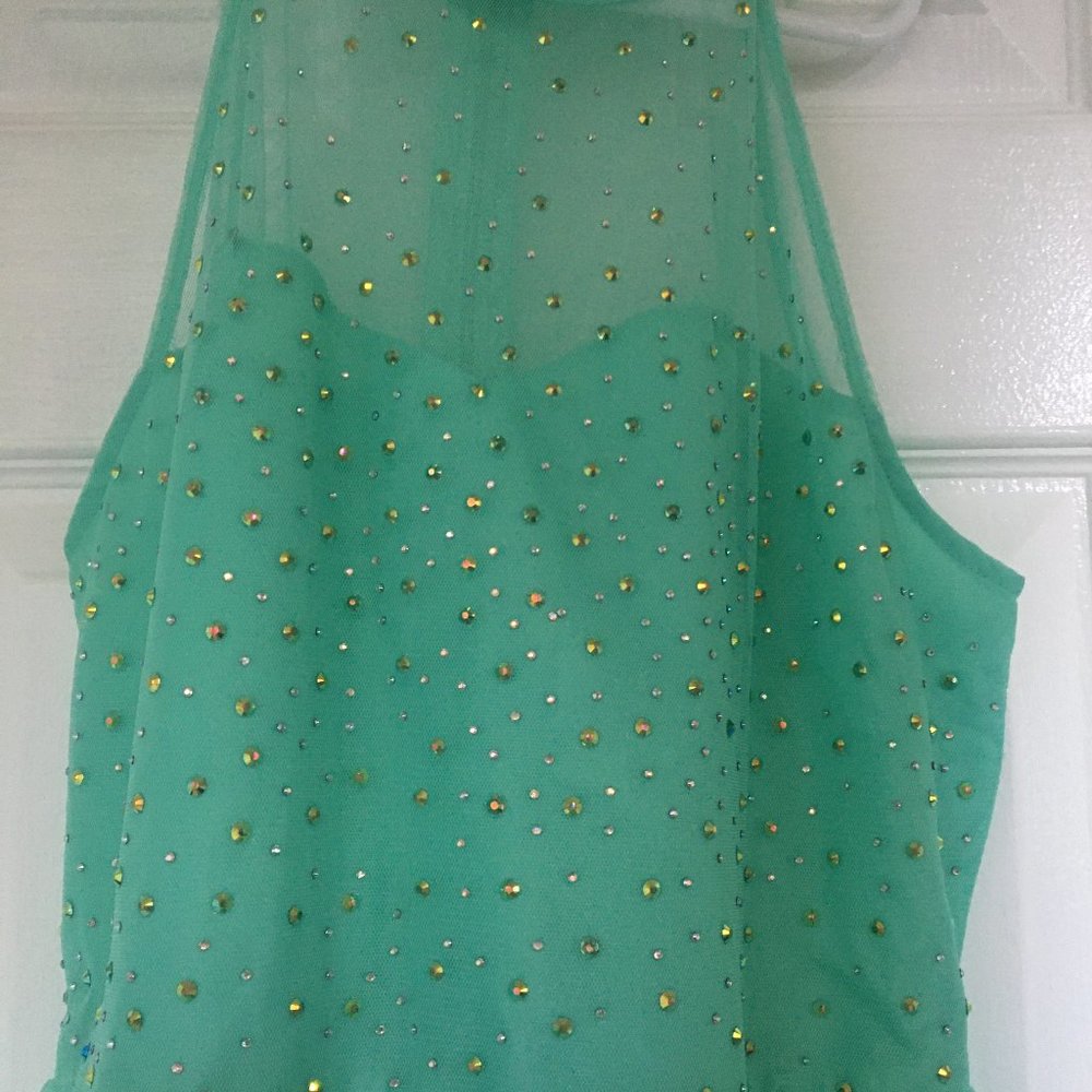 Girls Formal Easter Wedding Party Mint Green Dress Sz16 - Picture 4 of 4